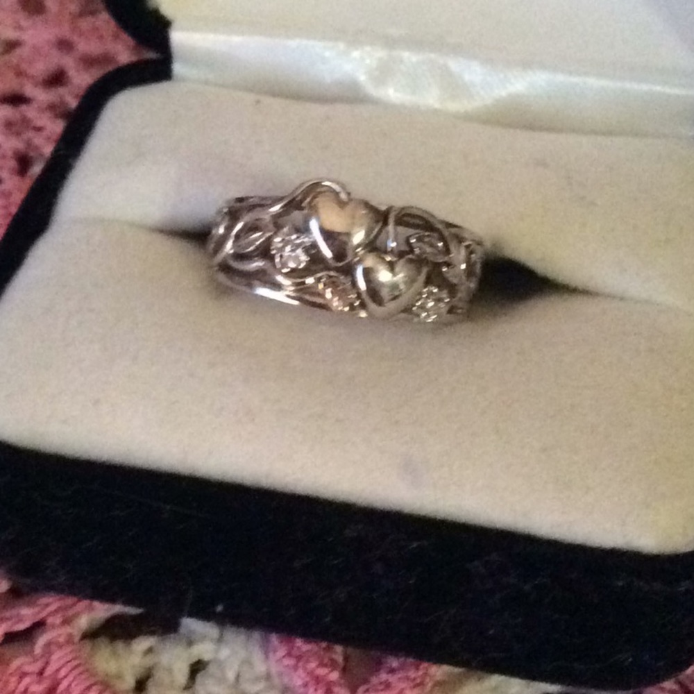 14K WG band ring